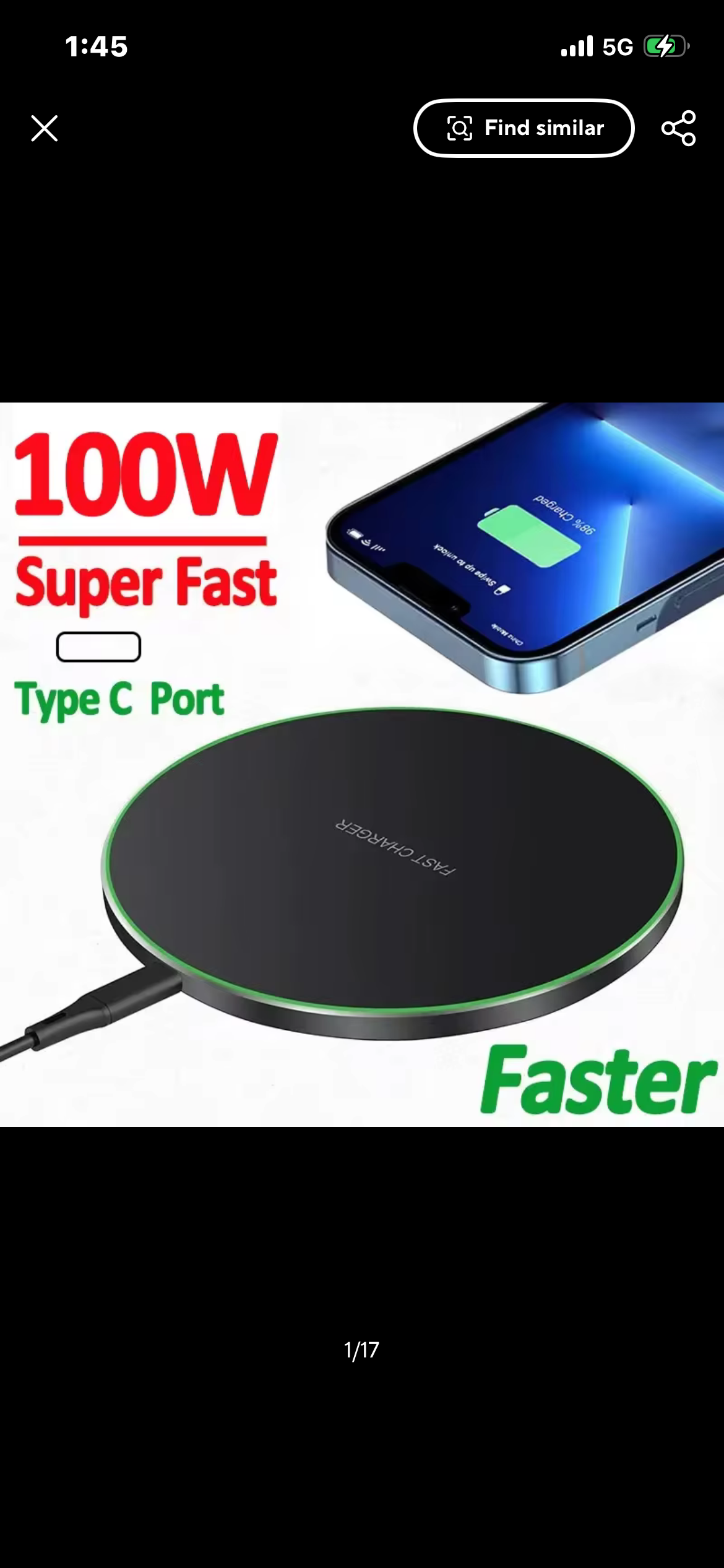 100w wireless charging port