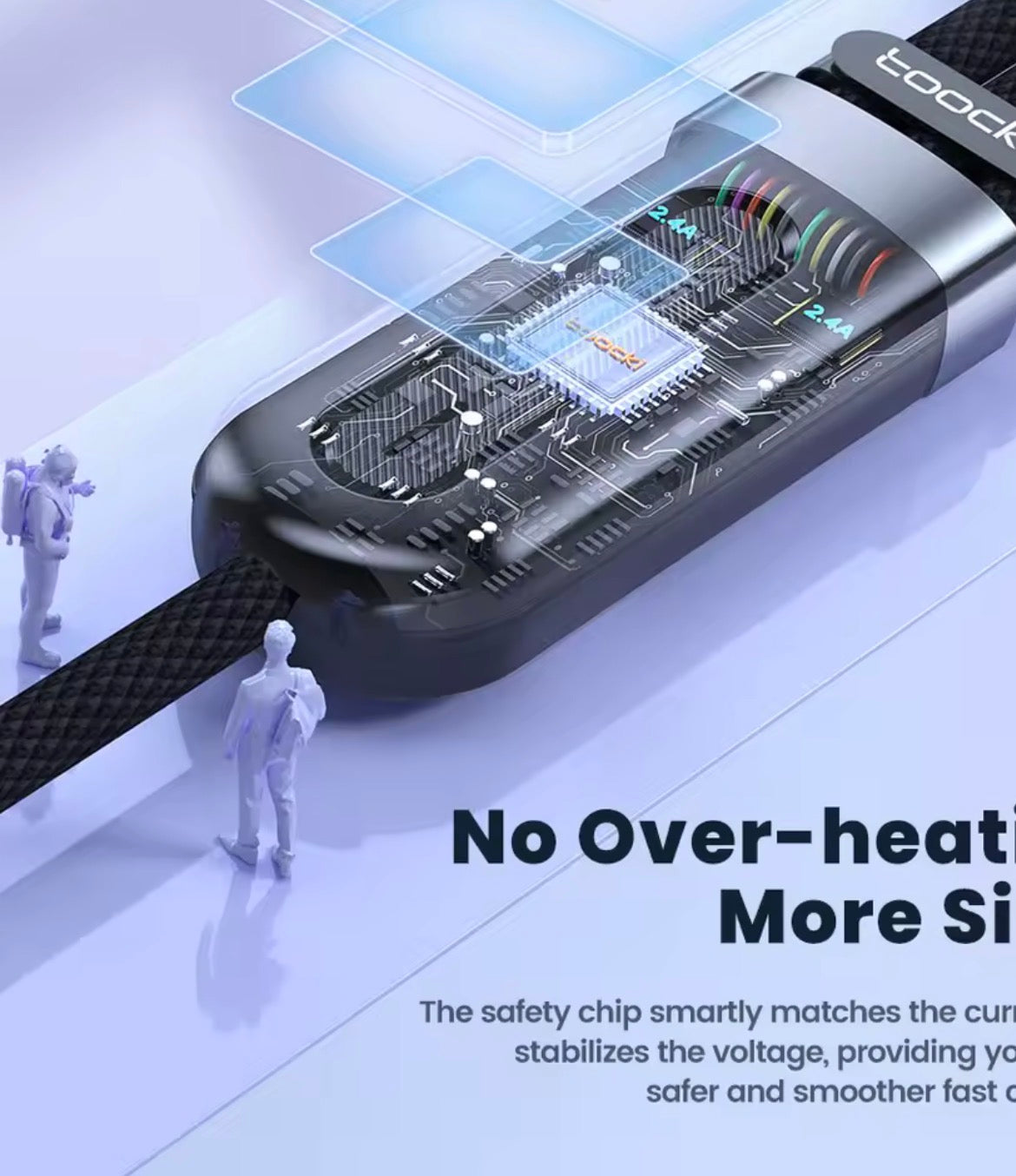 Smart Multi-Charging Cable – USB-C, Lightning & Micro-USB (Fast Charge + Data)