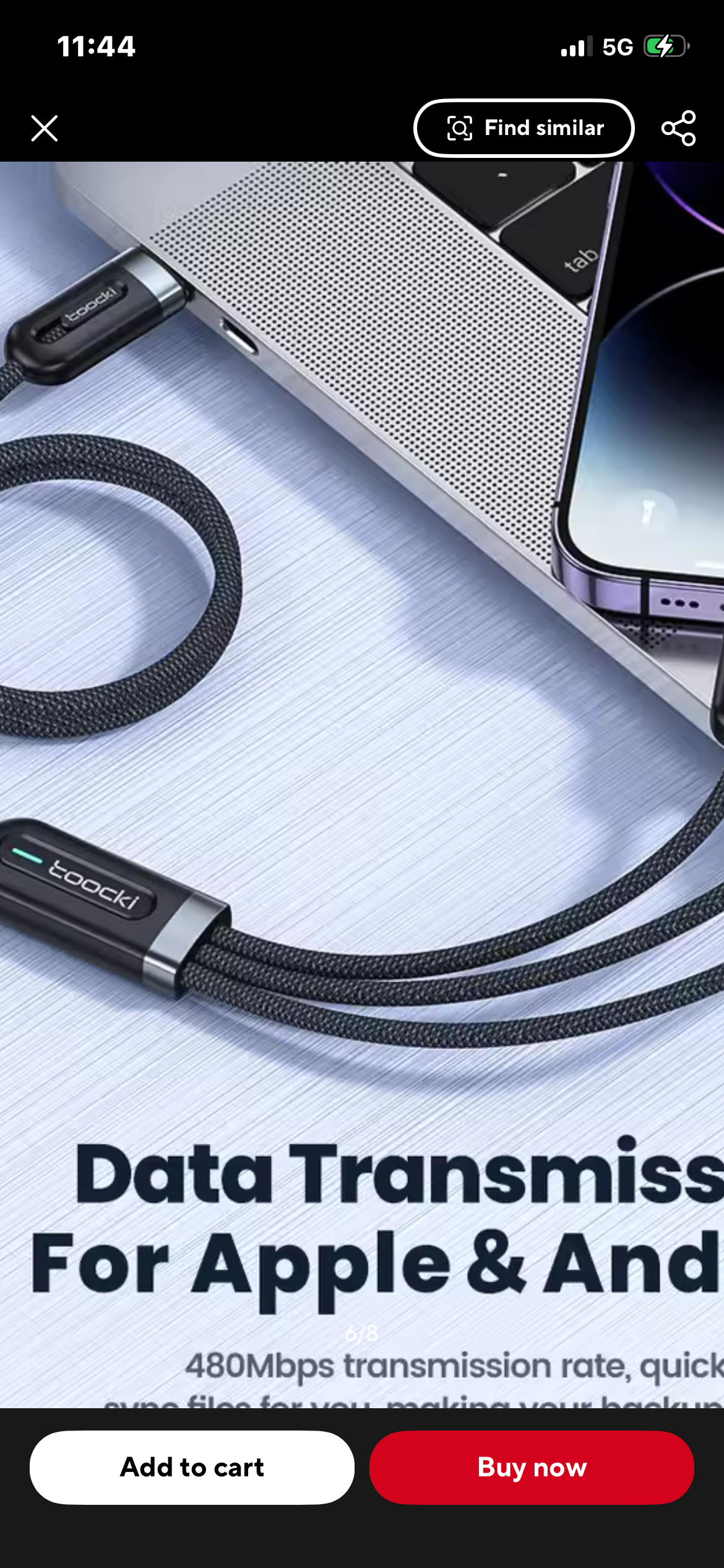 Smart Multi-Charging Cable – USB-C, Lightning & Micro-USB (Fast Charge + Data)